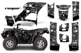 ATV Graphics Kit Decal Sticker Wrap For Bennche Grey Wolf 500/700 REAPER BLACK-atv motorcycle utv parts accessories gear helmets jackets gloves pantsAll Terrain Depot