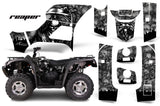 ATV Graphics Kit Decal Sticker Wrap For Bennche Grey Wolf 500/700 REAPER BLACK