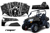 UTV Graphics Kit Decal Sticker Wrap For Bennche Spire 800 2010-2017 REAPER BLACK