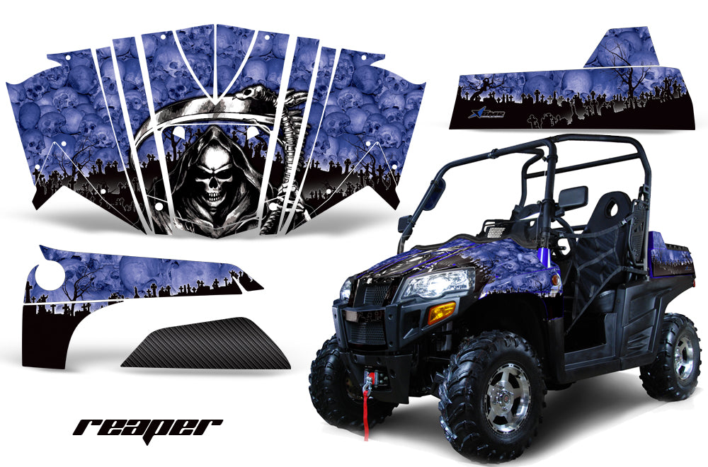 UTV Graphics Kit Decal Sticker Wrap For Bennche Spire 800 2010-2017 REAPER BLUE-atv motorcycle utv parts accessories gear helmets jackets gloves pantsAll Terrain Depot