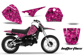 Dirt Bike Decal Graphic Kit Sticker Wrap For Yamaha PW80 PW 80 1996-2006 BUTTERFLIES BLACK PINK-atv motorcycle utv parts accessories gear helmets jackets gloves pantsAll Terrain Depot