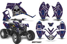 Load image into Gallery viewer, ATV Decal Graphic Kit Quad Wrap For Polaris Outlaw 90 2008-2014 Outlaw 110 2016 BRITTANY BLUE PURPLE-atv motorcycle utv parts accessories gear helmets jackets gloves pantsAll Terrain Depot