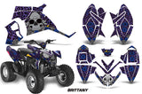 ATV Decal Graphic Kit Quad Wrap For Polaris Outlaw 90 2008-2014 Outlaw 110 2016 BRITTANY BLUE PURPLE