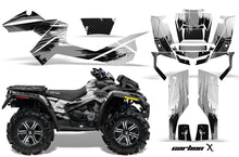 Load image into Gallery viewer, ATV Graphics Kit Decal Wrap For CanAm Outlander Max 500/800 2006-2012 CARBONX SILVER-atv motorcycle utv parts accessories gear helmets jackets gloves pantsAll Terrain Depot