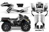 ATV Graphics Kit Decal Wrap For CanAm Outlander Max 500/800 2006-2012 CARBONX SILVER