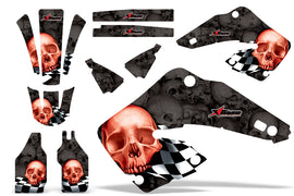 Dirt Bike Graphics Kit MX Decal Wrap For Honda CR125 CR250 2000-2001 CHECKERED RED BLACK-atv motorcycle utv parts accessories gear helmets jackets gloves pantsAll Terrain Depot
