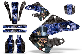 Dirt Bike Graphics Kit Decal Wrap For Honda CR125 1998-1999 CR250 1997-1999 HATTER BLUE BLACK-atv motorcycle utv parts accessories gear helmets jackets gloves pantsAll Terrain Depot