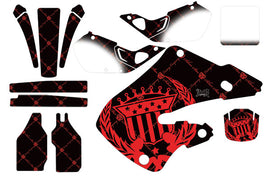 Dirt Bike Graphics Kit Decal Wrap For Honda CR125 1998-1999 CR250 1997-1999 RELOADED RED BLACK-atv motorcycle utv parts accessories gear helmets jackets gloves pantsAll Terrain Depot