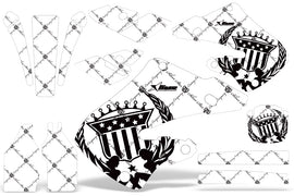 Dirt Bike Graphics Kit Decal Wrap For Honda CR125 1998-1999 CR250 1997-1999 RELOADED BLACK WHITE-atv motorcycle utv parts accessories gear helmets jackets gloves pantsAll Terrain Depot
