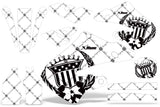 Dirt Bike Graphics Kit Decal Wrap For Honda CR125 1998-1999 CR250 1997-1999 RELOADED BLACK WHITE