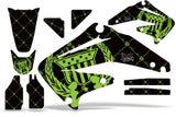Dirt Bike Graphics Kit Decal Sticker Wrap For Honda CRF450R 2002-2004 RELOADED GREEN BLACK