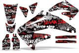 Dirt Bike Graphics Kit Decal Sticker Wrap For Honda CRF450R 2002-2004 SSSH RED BLACK