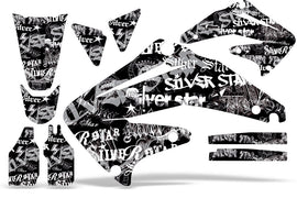 Dirt Bike Graphics Kit Decal Sticker Wrap For Honda CRF450R 2002-2004 SSSH WHITE BLACK-atv motorcycle utv parts accessories gear helmets jackets gloves pantsAll Terrain Depot