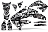 Dirt Bike Graphics Kit Decal Sticker Wrap For Honda CRF450R 2002-2004 SSSH WHITE BLACK