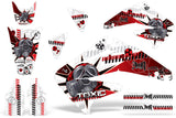 Dirt Bike Graphics Kit Decal Sticker Wrap For Honda CRF450R 2002-2004 TOXIC RED WHITE