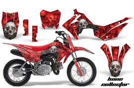 Dirt Bike Decal Graphic Kit Wrap For Honda CRF110 CRF 110 2013-2018 BONES RED-atv motorcycle utv parts accessories gear helmets jackets gloves pantsAll Terrain Depot