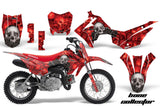 Dirt Bike Decal Graphic Kit Wrap For Honda CRF110 CRF 110 2013-2018 BONES RED