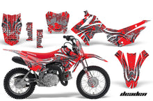 Load image into Gallery viewer, Dirt Bike Decal Graphic Kit Wrap For Honda CRF110 CRF 110 2013-2018 DEADEN RED-atv motorcycle utv parts accessories gear helmets jackets gloves pantsAll Terrain Depot