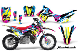 Dirt Bike Decal Graphic Kit Wrap For Honda CRF110 CRF 110 2013-2018 FLASHBACK-atv motorcycle utv parts accessories gear helmets jackets gloves pantsAll Terrain Depot