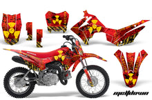 Load image into Gallery viewer, Dirt Bike Decal Graphic Kit Wrap For Honda CRF110 CRF 110 2013-2018 MELTDOWN YELLOW RED-atv motorcycle utv parts accessories gear helmets jackets gloves pantsAll Terrain Depot