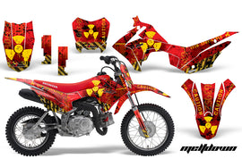 Dirt Bike Decal Graphic Kit Wrap For Honda CRF110 CRF 110 2013-2018 MELTDOWN YELLOW RED-atv motorcycle utv parts accessories gear helmets jackets gloves pantsAll Terrain Depot
