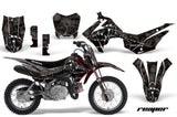 Dirt Bike Decal Graphic Kit Wrap For Honda CRF110 CRF 110 2013-2018 REAPER BLACK