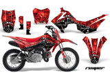 Dirt Bike Decal Graphic Kit Wrap For Honda CRF110 CRF 110 2013-2018 REAPER RED