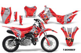 Dirt Bike Decal Graphic Kit Wrap For Honda CRF110 CRF 110 2013-2018 TBOMBER RED