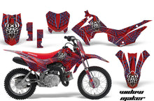 Load image into Gallery viewer, Dirt Bike Decal Graphic Kit Wrap For Honda CRF110 CRF 110 2013-2018 WIDOW BLUE RED-atv motorcycle utv parts accessories gear helmets jackets gloves pantsAll Terrain Depot