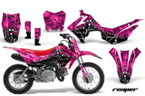 Dirt Bike Decal Graphic Kit Wrap For Honda CRF110 CRF 110 2013-2018 REAPER PINK