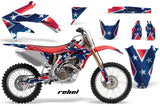 Dirt Bike Graphics Kit Decal Sticker Wrap For Honda CRF450R 2005-2008 REBEL