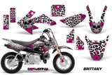 Dirt Bike Graphics Kit Decal Wrap For Honda CRF50 CRF 50 2014-2018 BRITTANY PINK WHITE