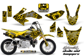 Dirt Bike Graphics Kit Decal Wrap For Honda CRF50 CRF 50 2004-2013 HISH YELLOW-atv motorcycle utv parts accessories gear helmets jackets gloves pantsAll Terrain Depot