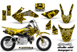 Dirt Bike Graphics Kit Decal Wrap For Honda CRF50 CRF 50 2004-2013 HISH YELLOW