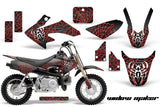 Dirt Bike Graphics Kit Decal Wrap For Honda CRF50 CRF 50 2014-2018 WIDOW RED BLACK