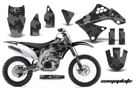 Dirt Bike Decal Graphics Kit Sticker Wrap For Kawasaki KXF450 2009-2011 CAMOPLATE GREEN-atv motorcycle utv parts accessories gear helmets jackets gloves pantsAll Terrain Depot