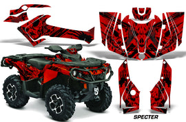 ATV Graphics Kit Decal Wrap For CanAm Outlander 800R/1000 XT-P DPS SST G2 SPECTER RED-atv motorcycle utv parts accessories gear helmets jackets gloves pantsAll Terrain Depot