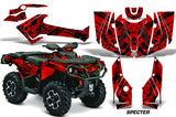 ATV Graphics Kit Decal Wrap For CanAm Outlander 800R/1000 XT-P DPS SST G2 SPECTER RED