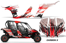 Load image into Gallery viewer, UTV Decal Graphic Kit Wrap For Can-Am Maverick MAX 1000R 4 Door 2017-2018 CARBONX RED-atv motorcycle utv parts accessories gear helmets jackets gloves pantsAll Terrain Depot