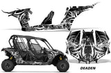 UTV Decal Graphic Kit Wrap For Can-Am Maverick MAX 1000R 4 Door 2017-2018 DEADEN BLACK