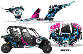 UTV Decal Graphic Kit Wrap For Can-Am Maverick MAX 1000R 4 Door 2017-2018 FRENZY BLUE-atv motorcycle utv parts accessories gear helmets jackets gloves pantsAll Terrain Depot