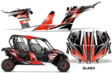 Load image into Gallery viewer, UTV Decal Graphic Kit Wrap For Can-Am Maverick MAX 1000R 4 Door 2017-2018 SLASH RED-atv motorcycle utv parts accessories gear helmets jackets gloves pantsAll Terrain Depot