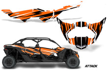 Load image into Gallery viewer, Half Graphics Kit Decal Wrap For Can-Am Maverick X3 MAX DS RS 4D 2016+ ATTACK ORANGE-atv motorcycle utv parts accessories gear helmets jackets gloves pantsAll Terrain Depot