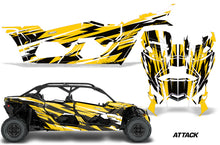 Load image into Gallery viewer, Full Graphics Kit Decal Wrap For Can-Am Maverick X3 MAX DS RS 4D 2016+ ATTACK YELLOW-atv motorcycle utv parts accessories gear helmets jackets gloves pantsAll Terrain Depot