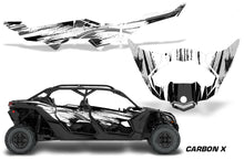 Load image into Gallery viewer, Half Graphics Kit Decal Wrap For Can-Am Maverick X3 MAX DS RS 4D 2016+ CARBONX BLACK-atv motorcycle utv parts accessories gear helmets jackets gloves pantsAll Terrain Depot