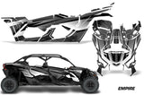 Full Graphics Kit Decal Wrap For Can-Am Maverick X3 MAX DS RS 4D 2016+ EMPIRE BLACK