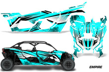 Load image into Gallery viewer, Full Graphics Kit Decal Wrap For Can-Am Maverick X3 MAX DS RS 4D 2016+ EMPIRE TEAL-atv motorcycle utv parts accessories gear helmets jackets gloves pantsAll Terrain Depot