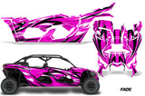 Full Graphics Kit Decal Wrap For Can-Am Maverick X3 MAX DS RS 4D 2016+ FADE PINK