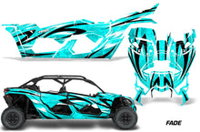 Load image into Gallery viewer, Full Graphics Kit Decal Wrap For Can-Am Maverick X3 MAX DS RS 4D 2016+ FADE TEAL-atv motorcycle utv parts accessories gear helmets jackets gloves pantsAll Terrain Depot