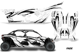 Full Graphics Kit Decal Wrap For Can-Am Maverick X3 MAX DS RS 4D 2016+ FADE WHITE-atv motorcycle utv parts accessories gear helmets jackets gloves pantsAll Terrain Depot